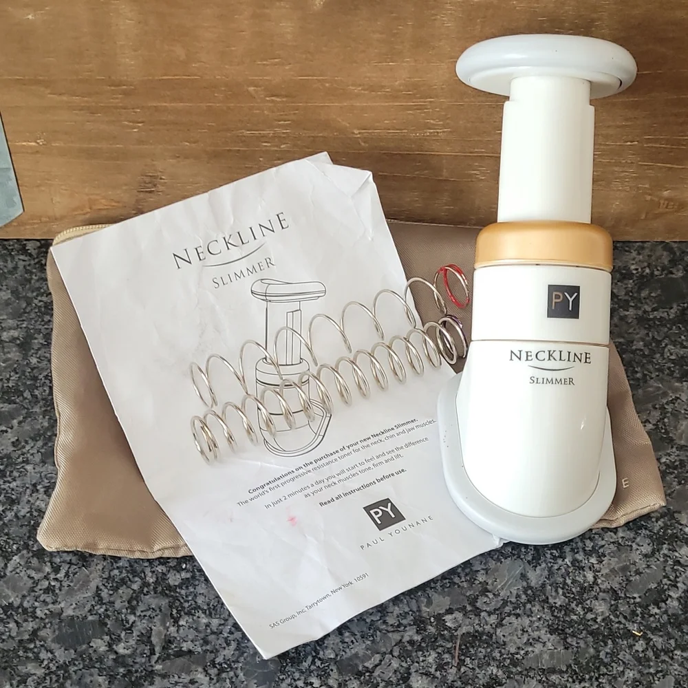Neckline Slimmer Exercise Device with Various Tension Springs